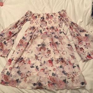 Floral Mid- Dress